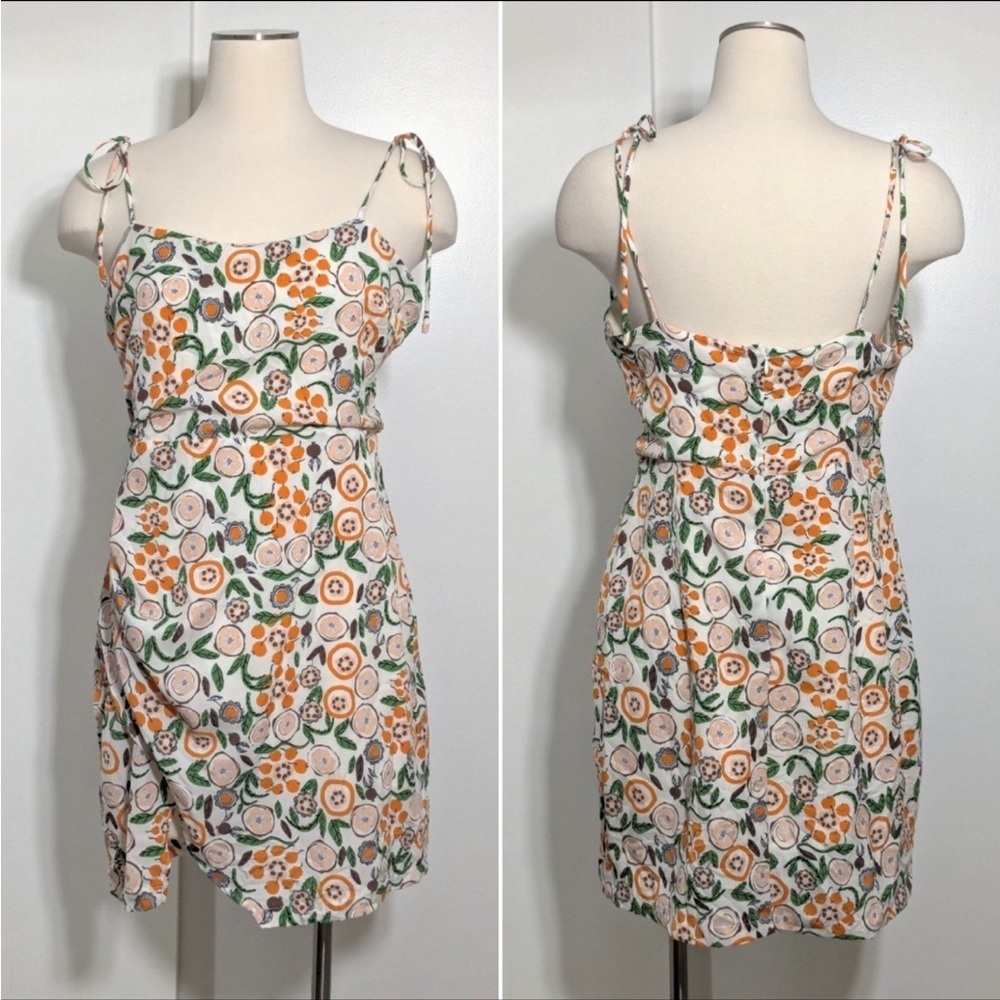 Lush Orange Spaghetti Strap Sundress Mini​
